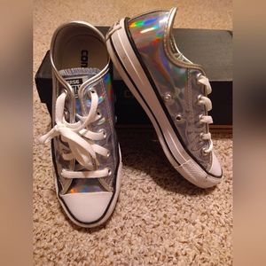 Converse Silver Shine Women's 6 Sneakers
